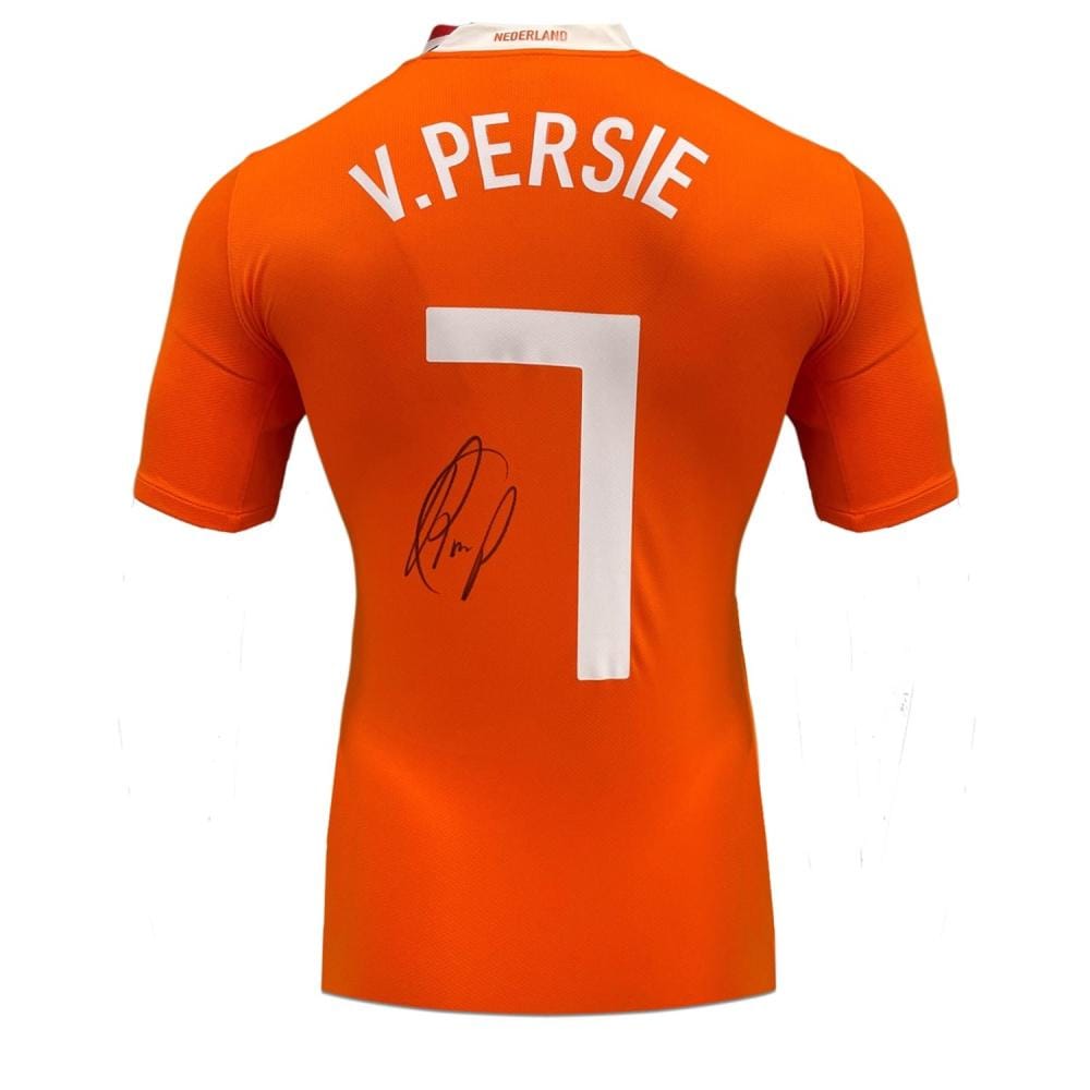 Robin Van Persie gesigneerd origineel Holland 2008-10 voetbalshirt thuis
