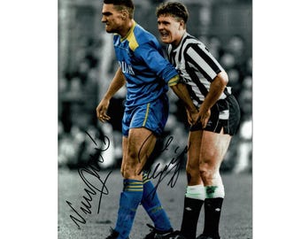 Paul Gascoigne And Vinnie Jones Signed Photo