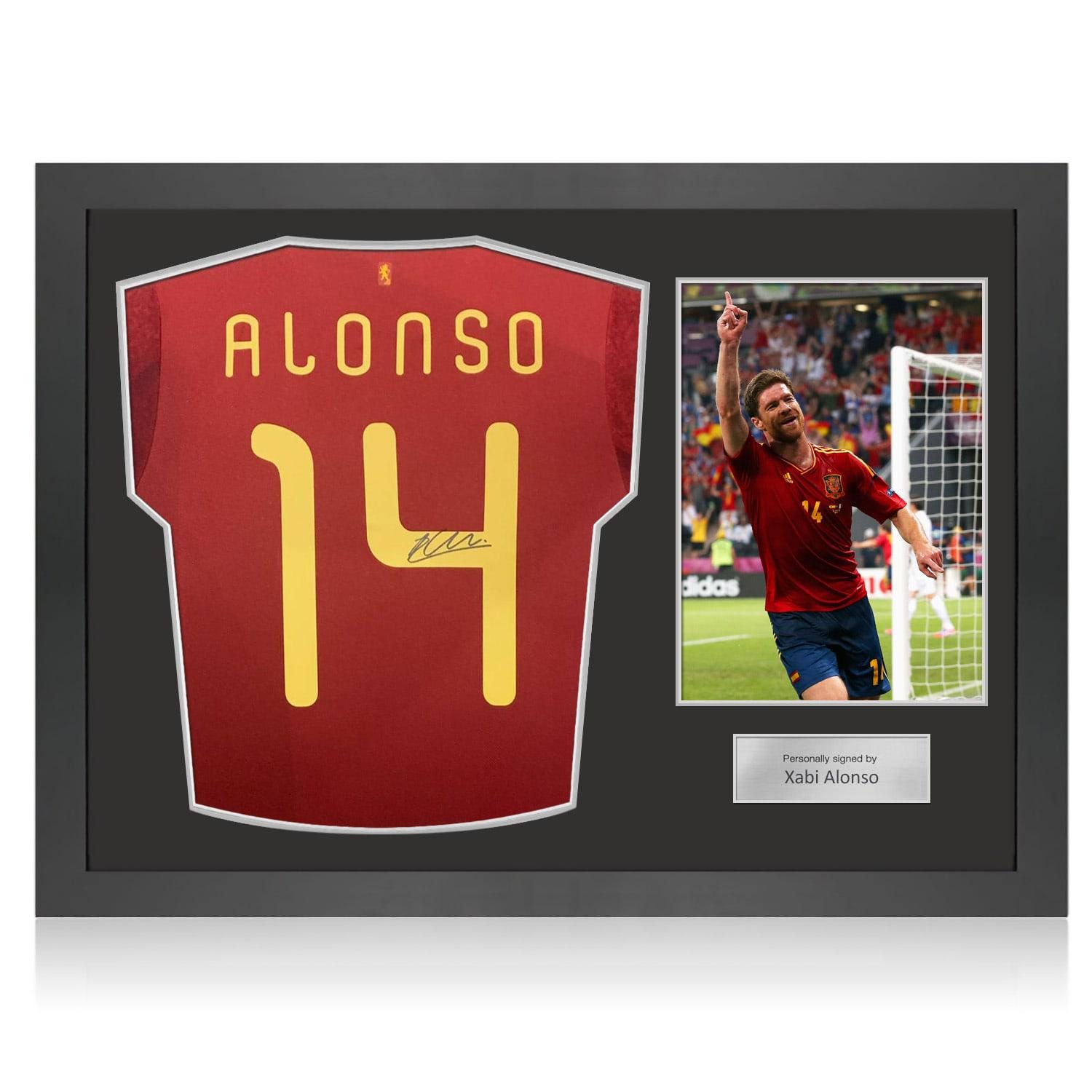 Maillot Liverpool Signé Xabi Alonso 2005 - Cadre Icône - Certification Privée - Collection Foot