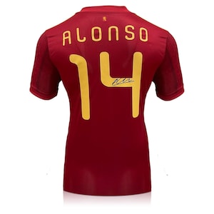 Xabi Alonso Signed Spain 2020 Football Shirt image 1