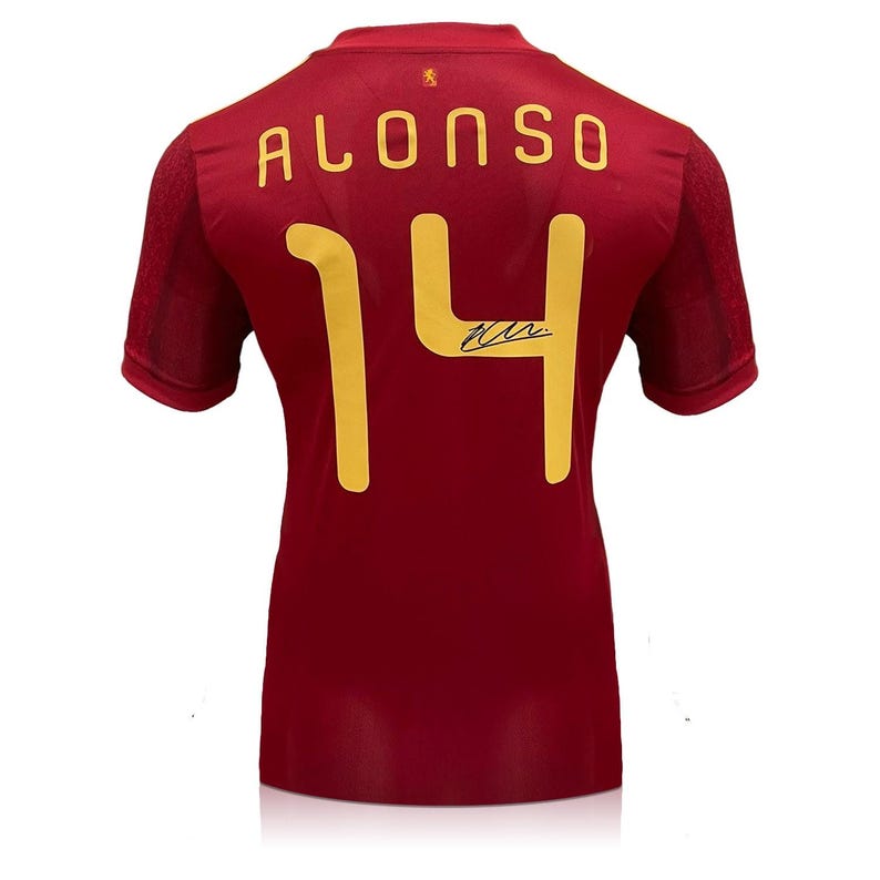 Xabi Alonso Signed Spain 2020 Football Shirt image 1
