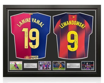 ラミーヌ・ヤマル選手直筆サイン入りバルセロナ25/26ユニフォーム