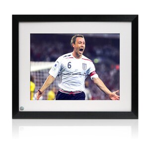 John Terry Signed England Football Photo. Framed