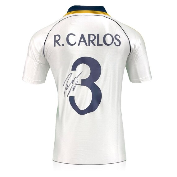Roberto Carlos Signed Real Madrid 1999-00 Home Football Shirt
