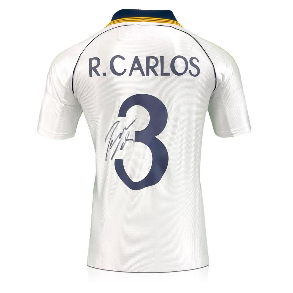 Roberto Carlos Signed Real Madrid 1999-00 Home Football Shirt