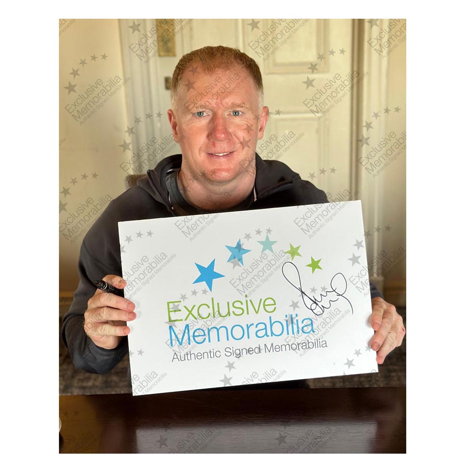 ポール・スコールズ直筆サイン入りマンチェスター・ユナイテッド 2022