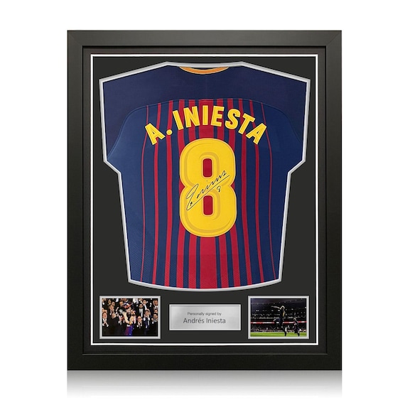 Andres Iniesta Signed Barcelona 2017-18 Authentic Football Shirt