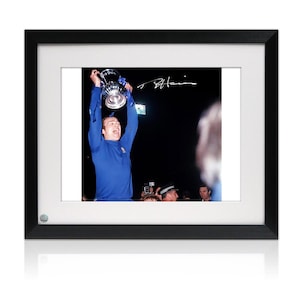 Ron Harris Signed Chelsea Photo: Cup Final Replay. Framed