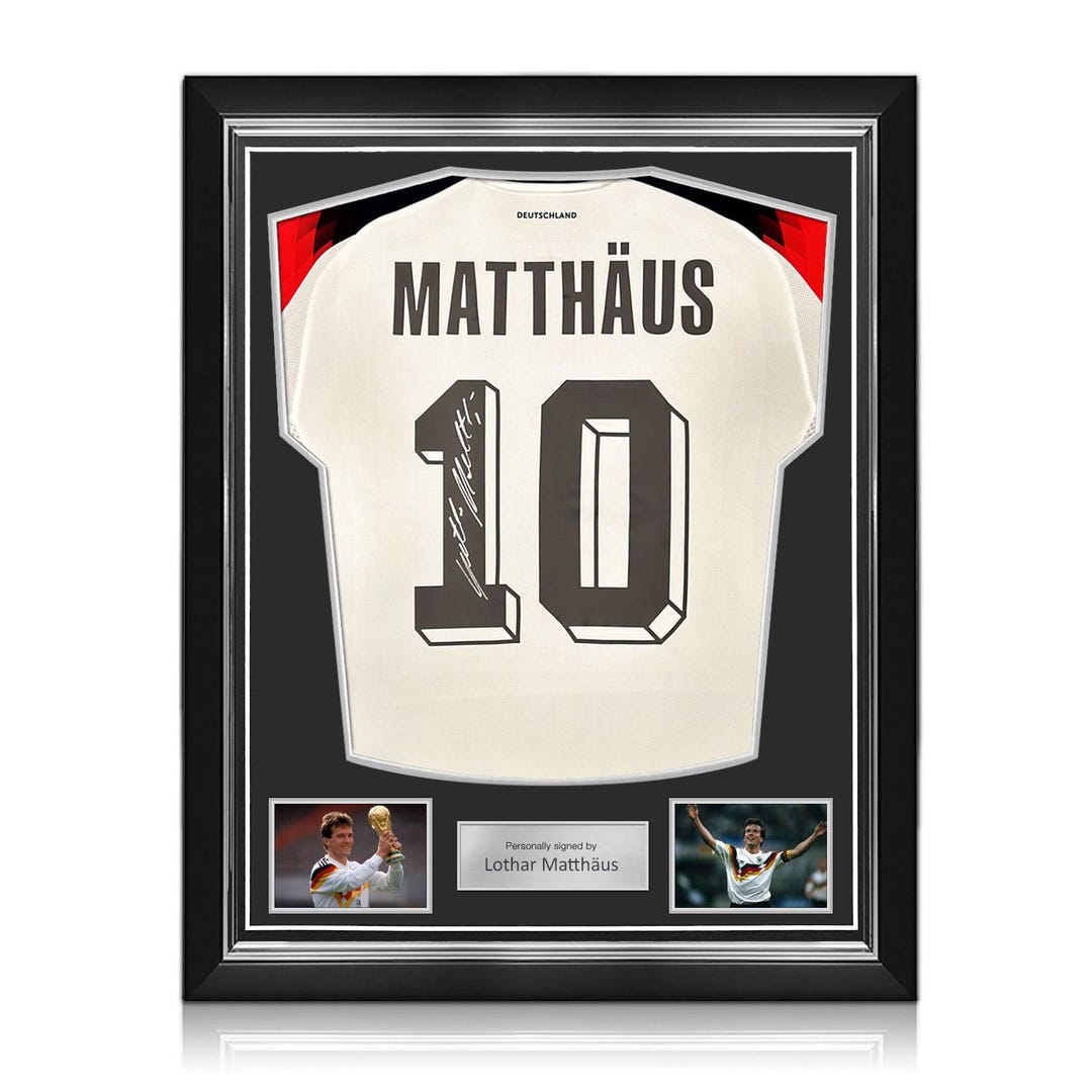 直筆サイン入りユニフォーム ローター・マテウス ドイツ代表 サッカー 直筆サイン入りユニフォーム ローター・マテウス ドイツ代表 サッカー