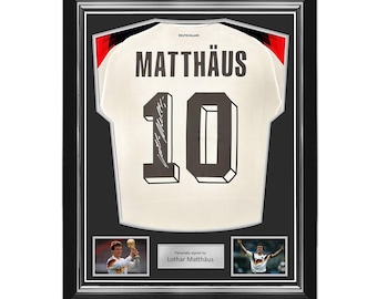 Lothar Matthäus Signed Germany 2024 Football Shirt. Superior Frame
