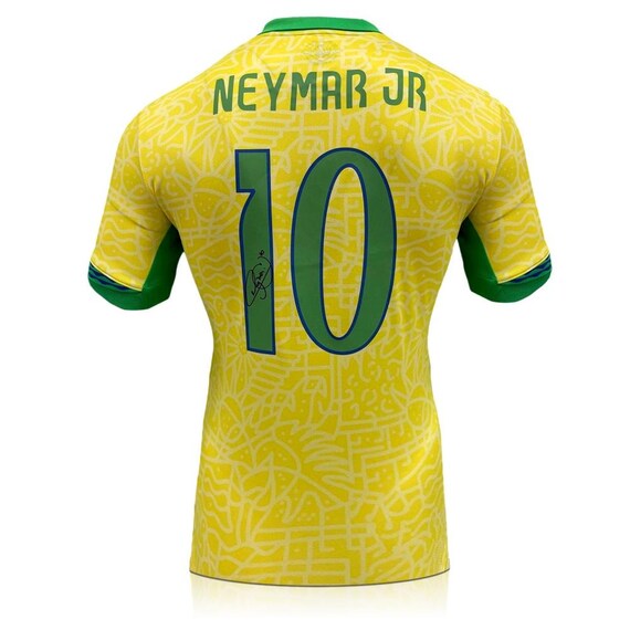 Neymar Signed Brazil 2024 Football Shirt. Superior Frame - Etsy