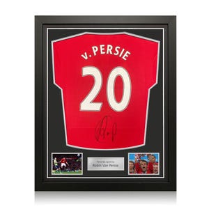 Robin Van Persie Signed Manchester United 2022-23 Football Shirt. Standard Frame