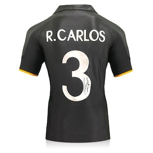Roberto Carlos Signed Real Madrid 1999-00 Away Football Shirt