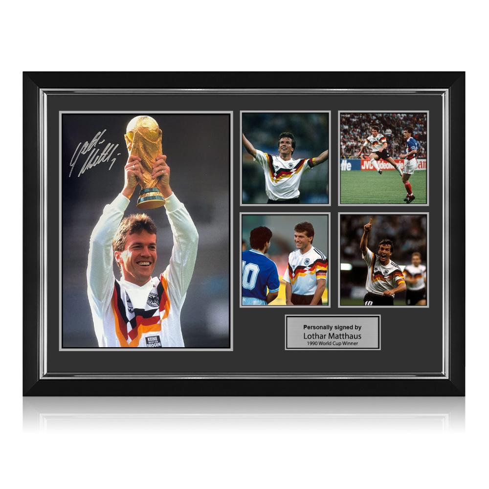 Lothar Matthäus Signed Germany World Cup Photo Presentation