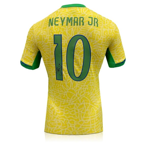 Buy Neymar Signed Brazil Authentic 2024 Football Shirt Online in