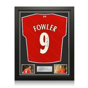 Robbie Fowler Signed Liverpool 2021-22 Football Shirt. Standard Frame