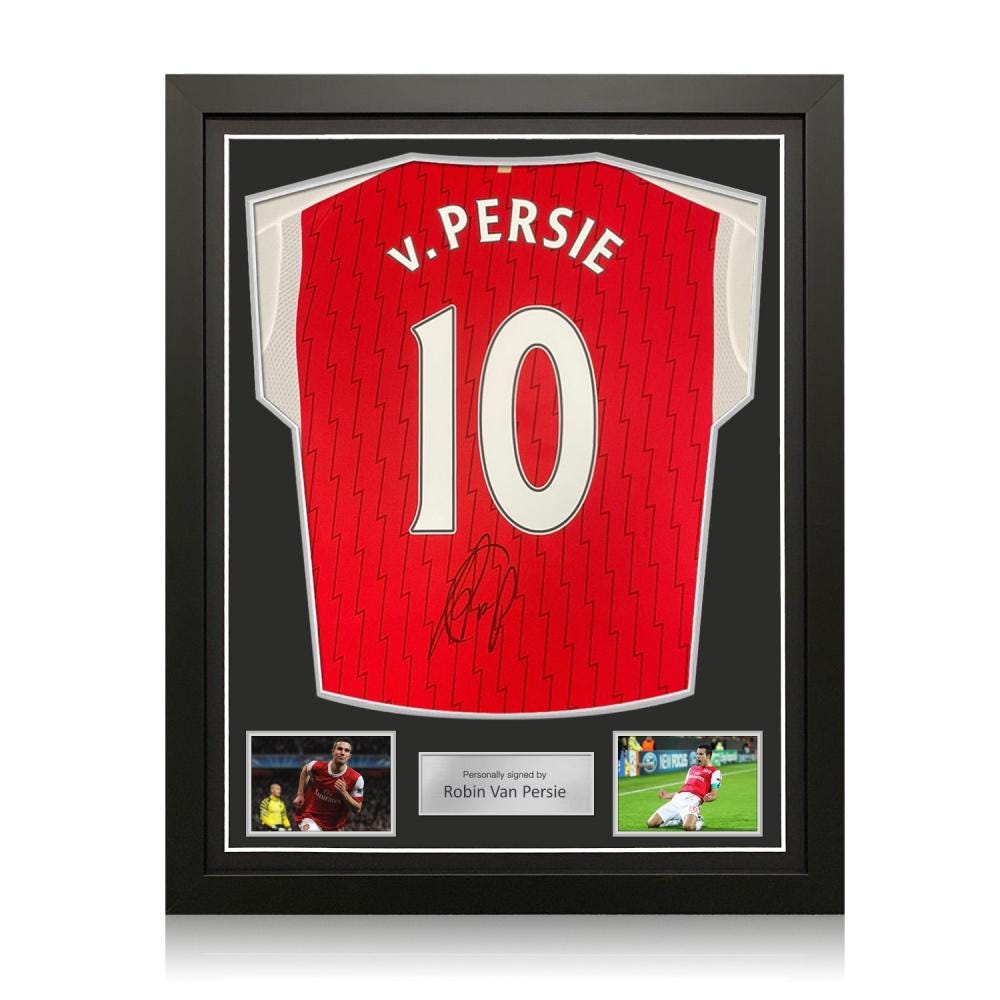 Robin Van Persie Signed Arsenal 2023-24 Football Shirt. Standard
