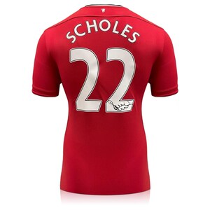 Paul Scholes Signed Original Manchester United 2011-12 Football Shirt