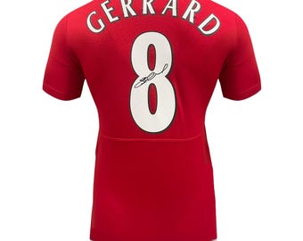 スティーブン・ジェラードの直筆サイン入りリバプール 2005 サッカー