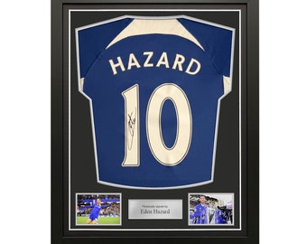 Eden Hazard gesigneerd Chelsea voetbalshirt 2023-24. Standaard kader
