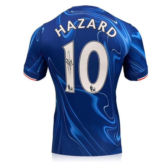 Eden Hazard Signed Chelsea 2024-25 Football Shirt. Superior Frame