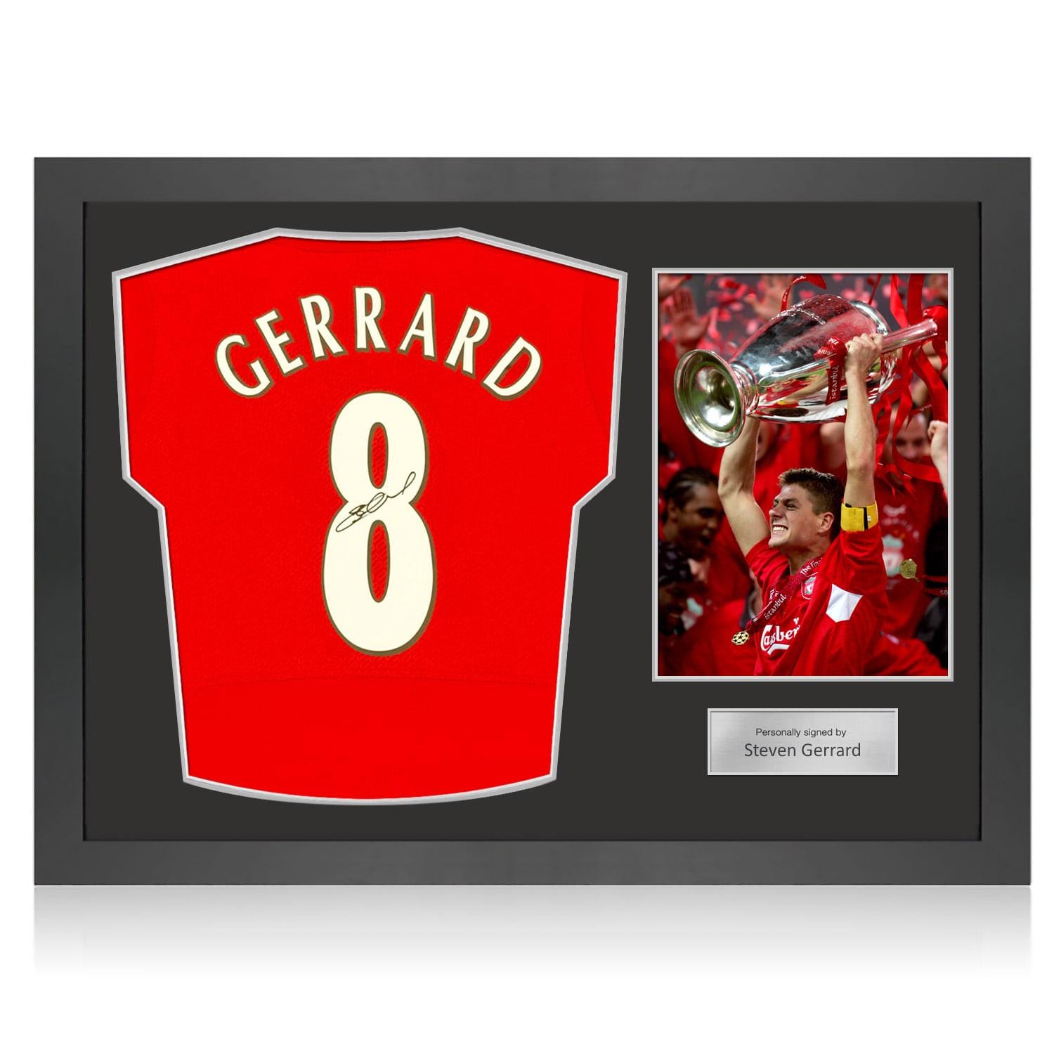 スティーブン・ジェラードの直筆サイン入りリバプール 2005 サッカー