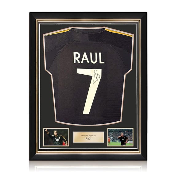 Raul Signed Real Madrid 1999-00 Away Football Shirt. Superior