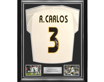 Roberto Carlos Signed Original Real Madrid 2003-04 Home Football