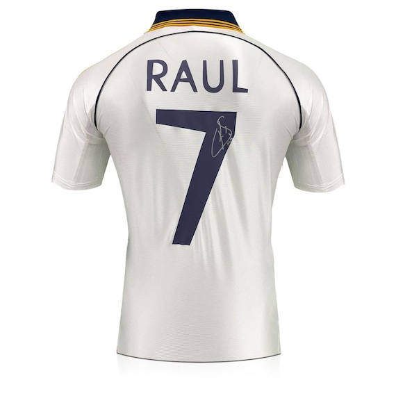 Raul Signed Original Real Madrid 1999-2000 Home Football Shirt - Etsy