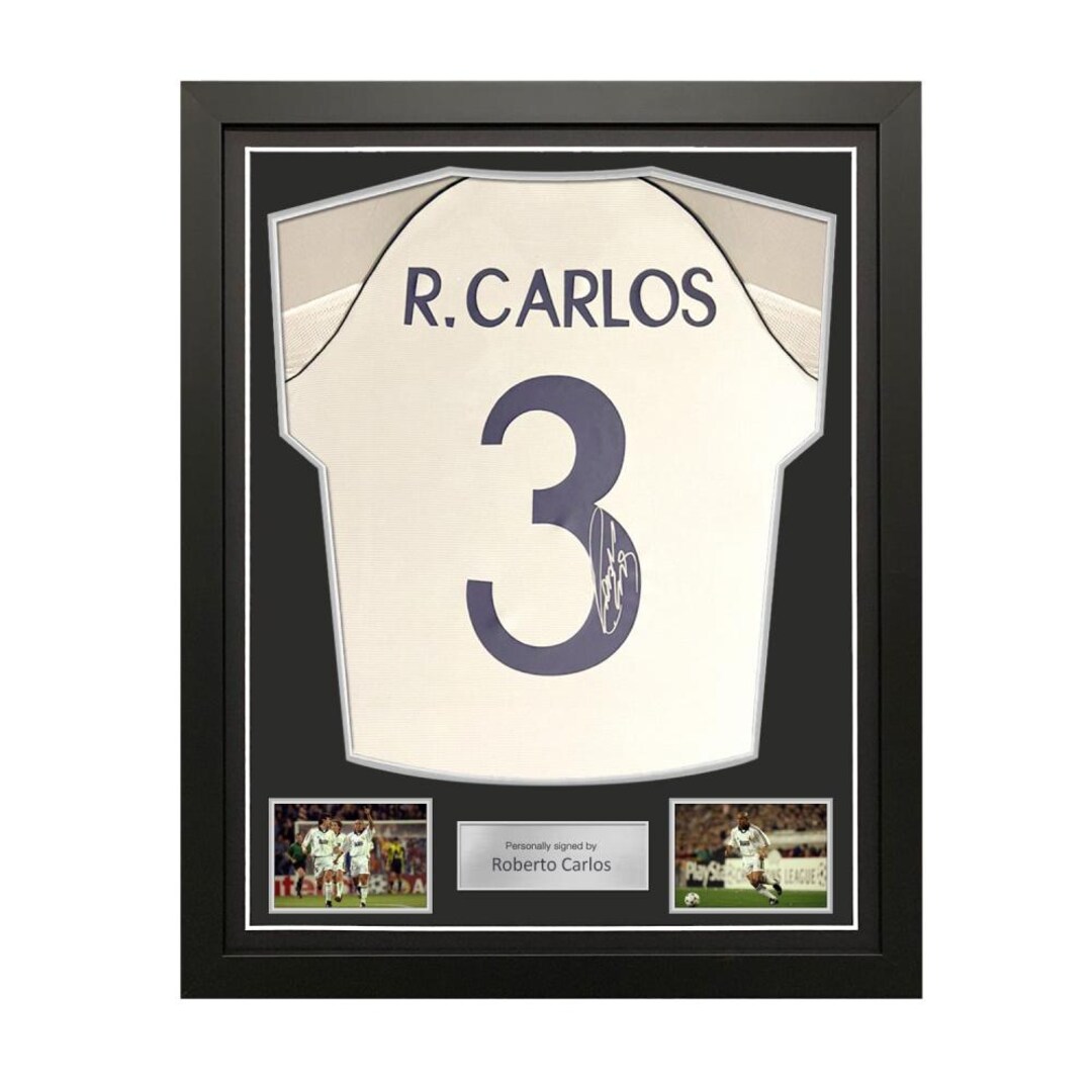 Roberto Carlos Signed Real Madrid 1999-00 Home Football Shirt (on