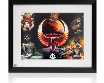 マニー・パッキャオのサイン入りイエローボクシングトランクス（チーム