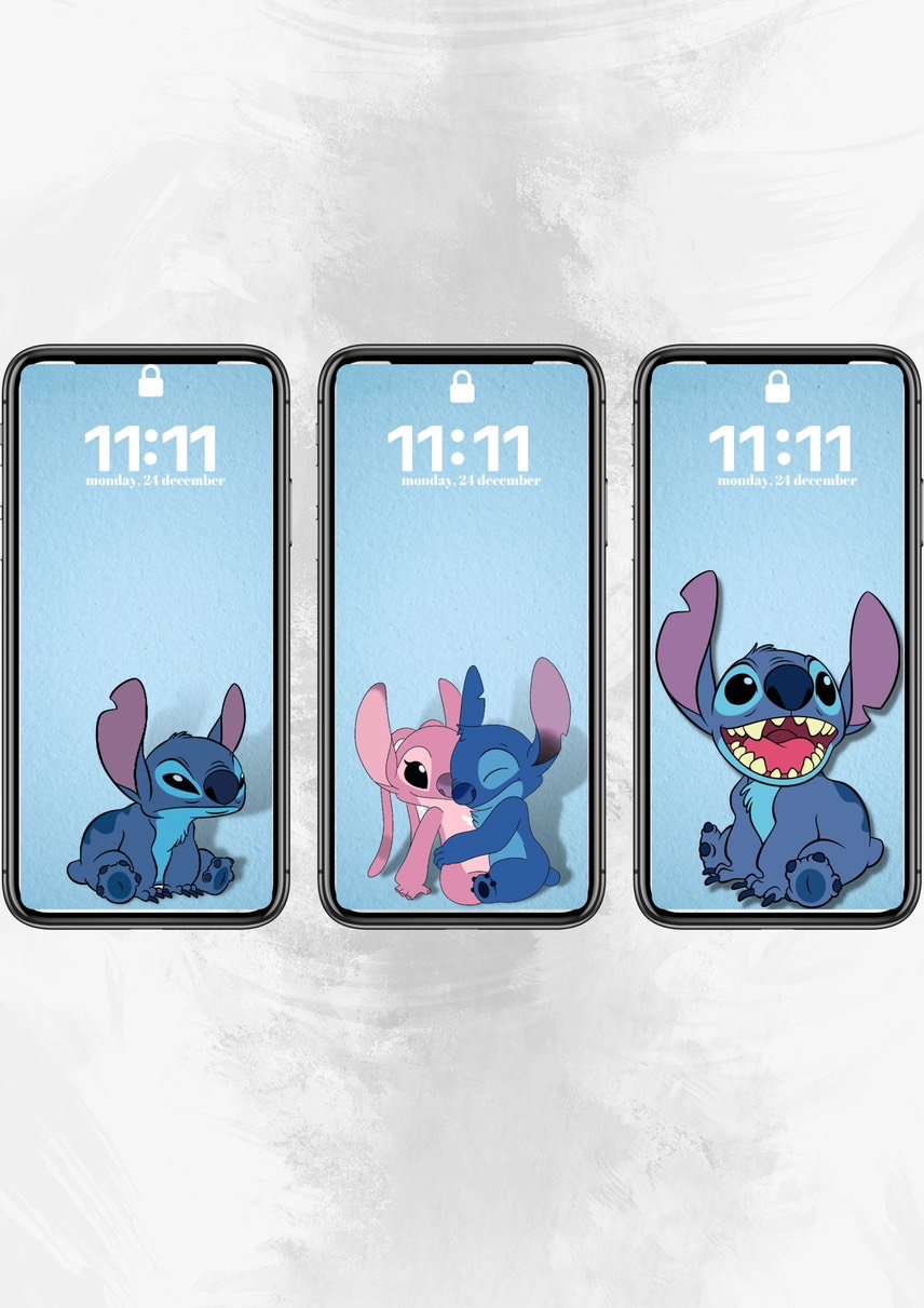 Gửi bạn bộ hình nền nhân vật Stitch siêu dễ thương