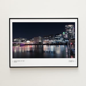Ciudad de Londres, Impresión, Lienzo, Foto - Arte mural original, Regalo para Navidad, Decoración del hogar, Póster para el hogar, Impresiones a pedido