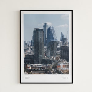 Ciudad de Londres, Impresión, Lienzo, Foto - Arte mural original, Regalo para Navidad, Decoración del hogar, Póster para el hogar, Impresiones a pedido
