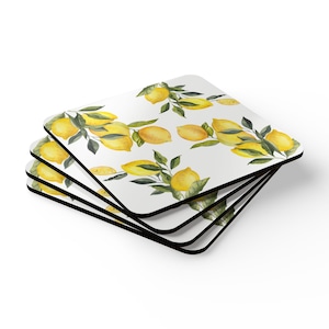 Lemons Drinks Coaster Set | Fun Homeware | Home Decor | Gift Ideas