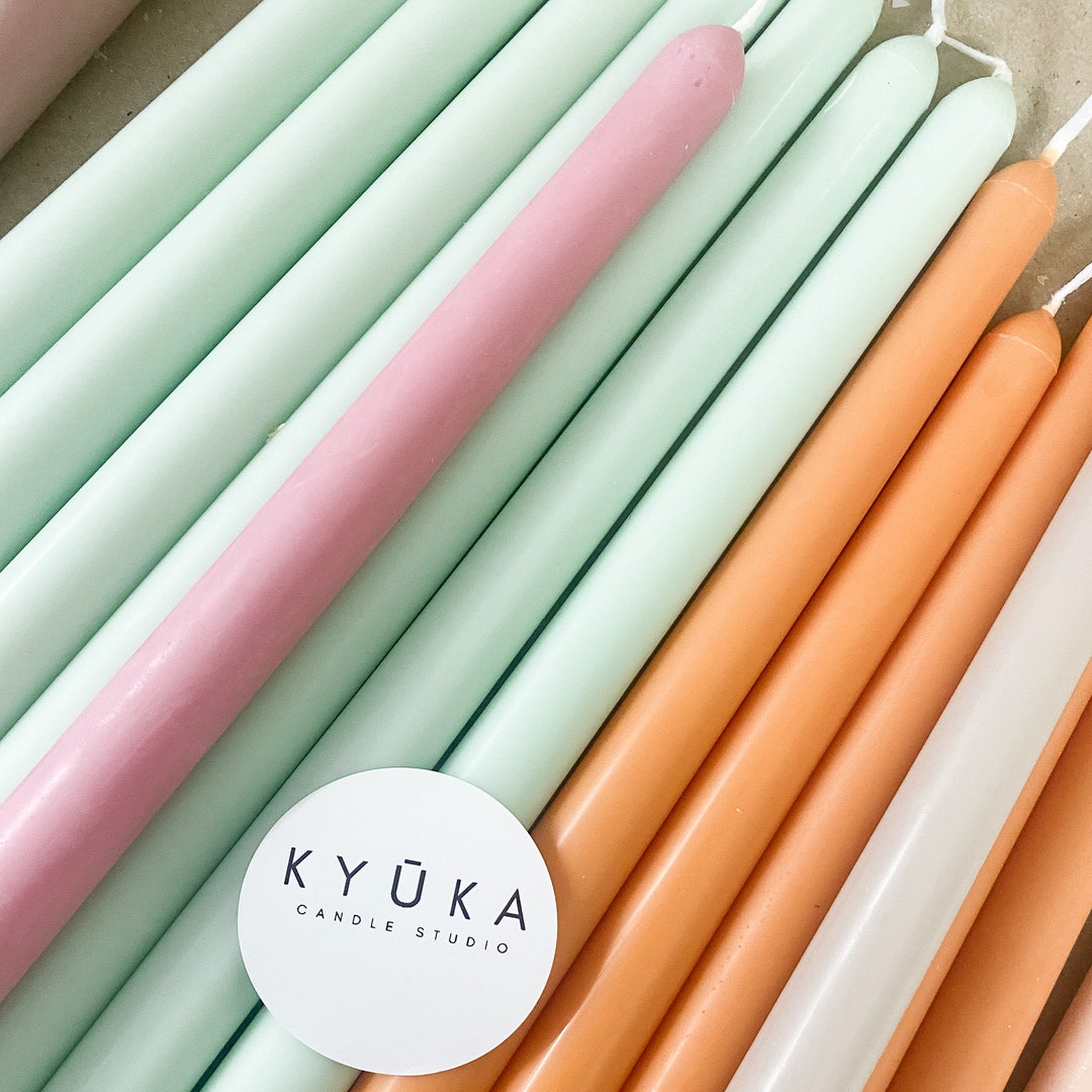 Wholesale Taper Candles for Events Available in 24 Colours Bulk