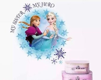Frozen 2 My Sister My Hero 3D Vinyl Removeable Wall Sticker Wall Decor/Wall Art