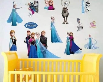 Disney Frozen 2 3D Vinyl Removeable Wall Stickers/Wall Art/Elsa Anna