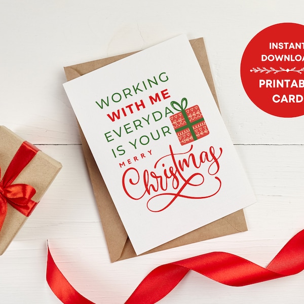 Funny Work Christmas Cards Etsy