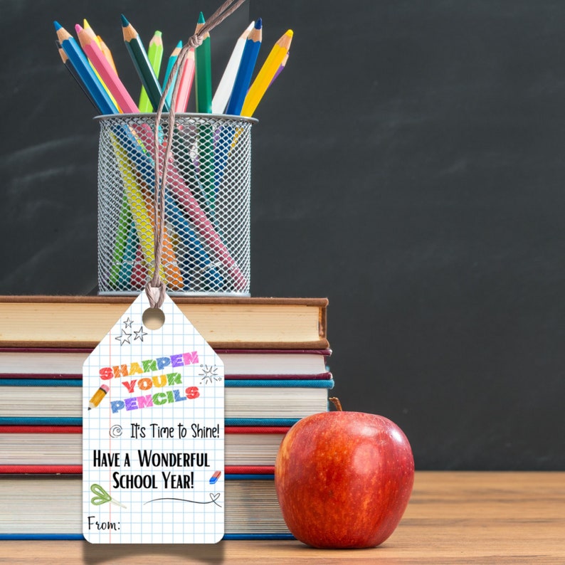 Back to School Gift Tags, Teacher Student Printable (PDF) - Etsy