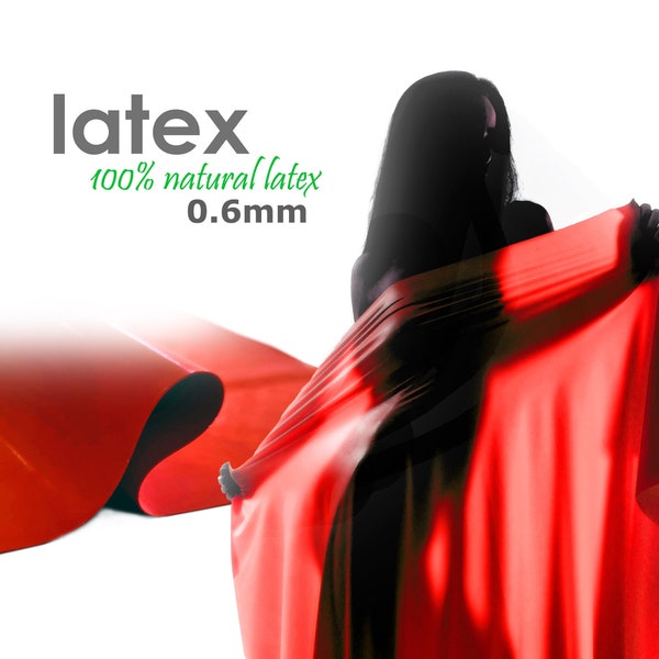 0,6mm largeur 135 cm Feuille de latex / caoutchouc, composée de latex liquide 100% naturel