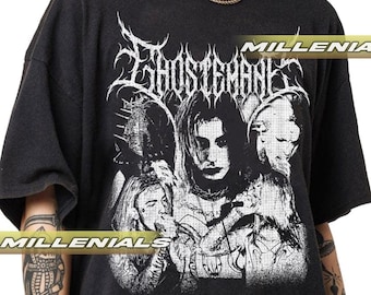 Camiseta unisex de algodón pesado estilo metal de Ghostemane