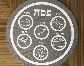 Passover Seder Plate SVG / PDF template, digital download