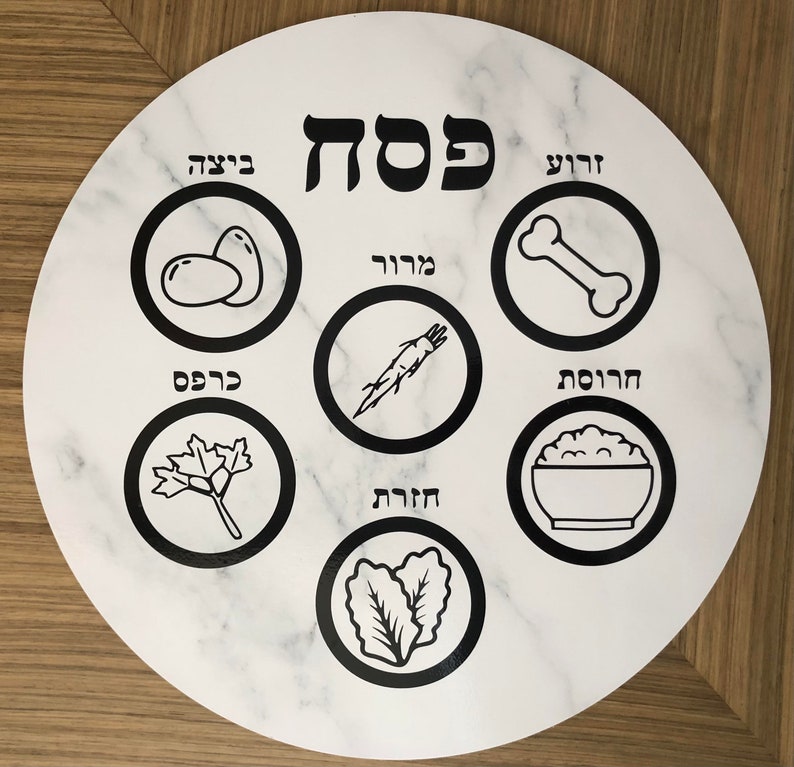 Passover Seder Plate SVG / PDF Template, Digital Download Etsy