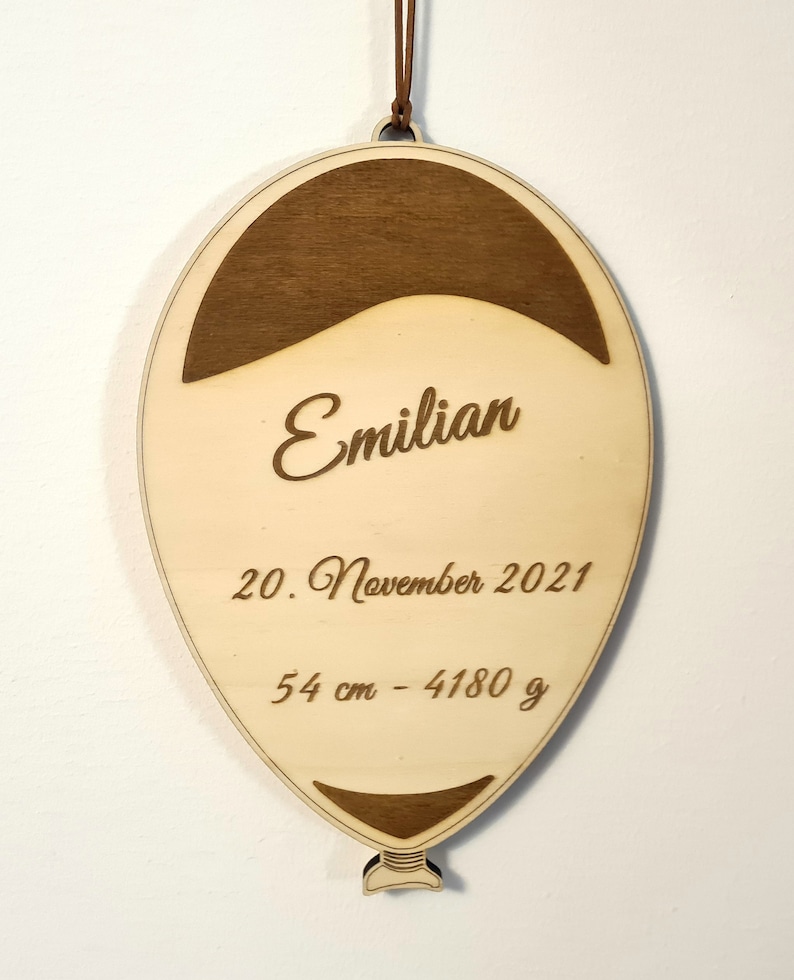 Badge nominatif personnalisé / signe de naissance avec dates de naissance / cadeau pour naissance, baptême, baby shower / cadeau bébé / crèche image 1