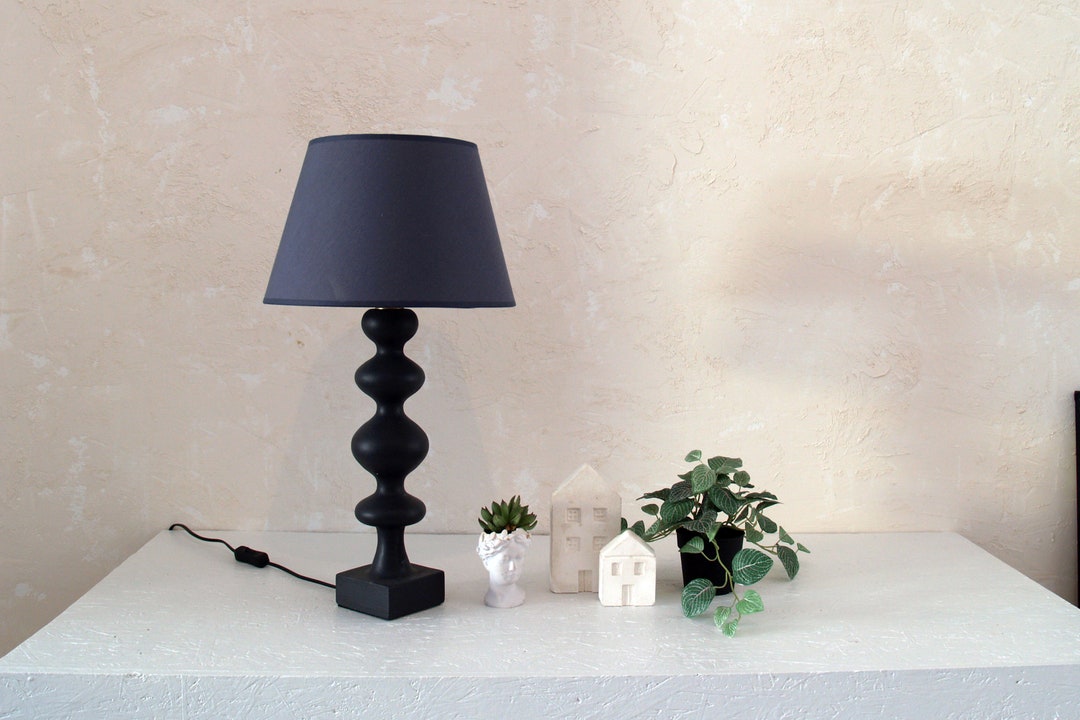 Modern Wooden Table Lamp Aesthetic Desk Lamp Bedside Etsy