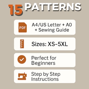 Linen Bundle PDF Sewing Pattern Set, Cottagecore, Vintage, Summer Dress ...