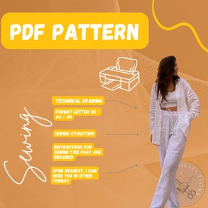 Set Linen Sewing Pattern, Linen Pants, Linen Shirt and Cotton Top, Bali ...