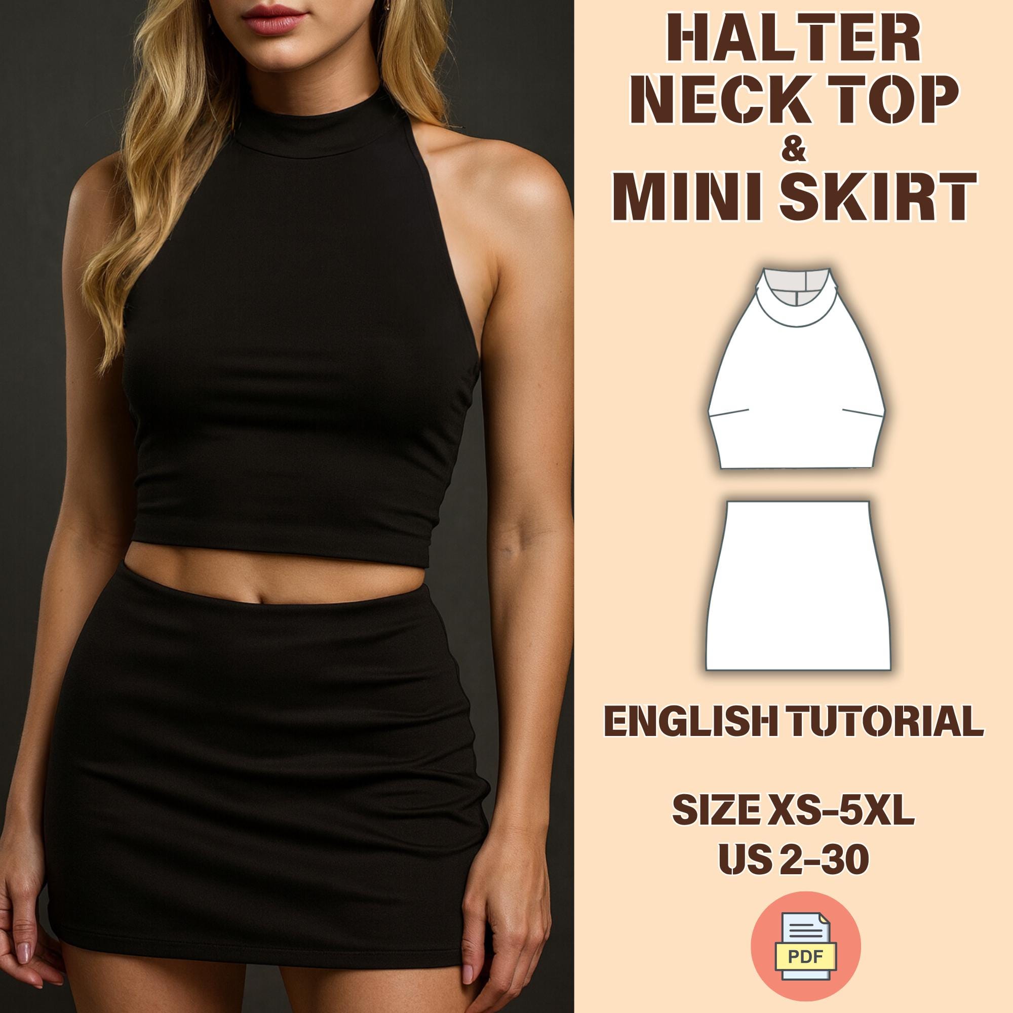 Choker Halter Top - Etsy