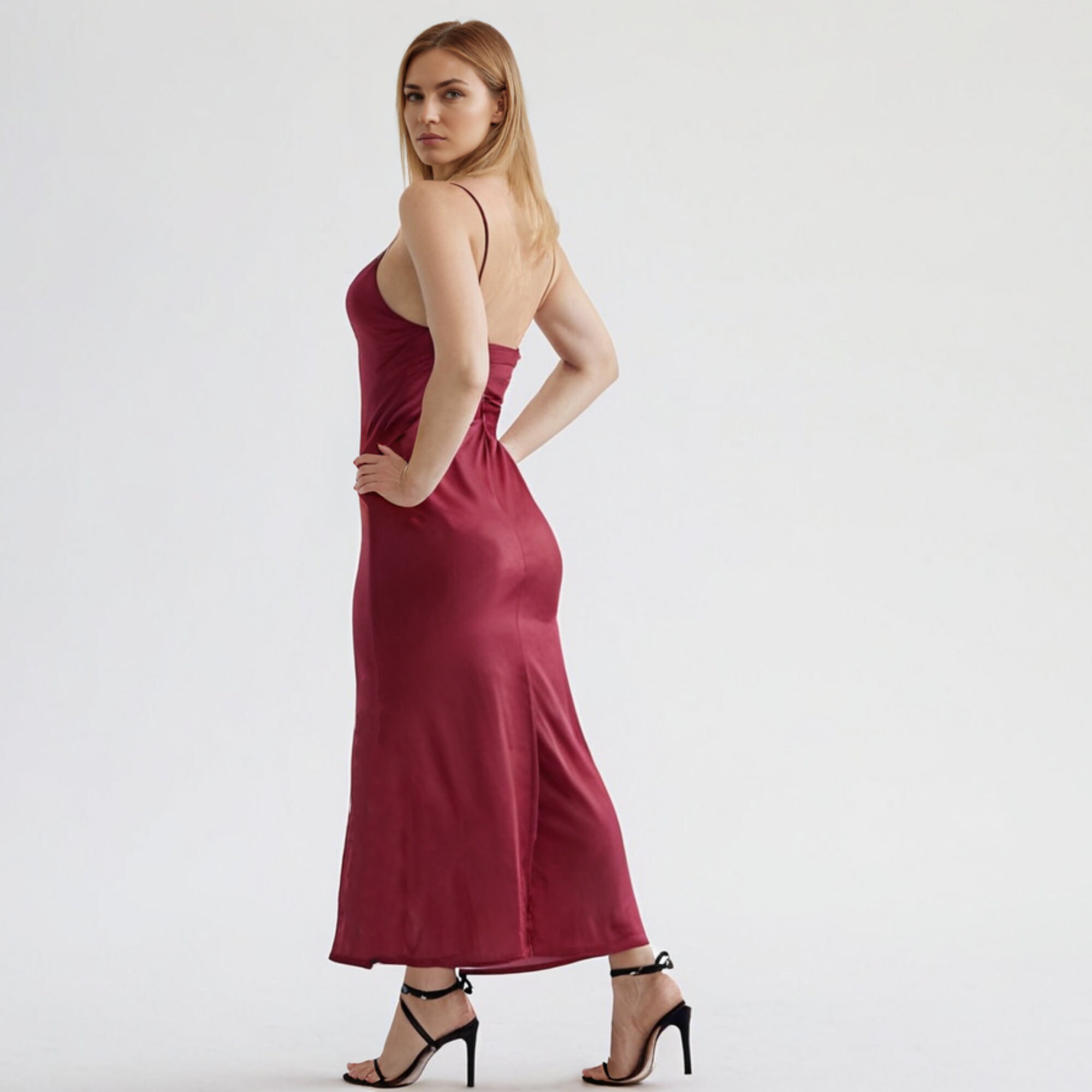 taupe dress midi Robin midi dress – Line & Dot